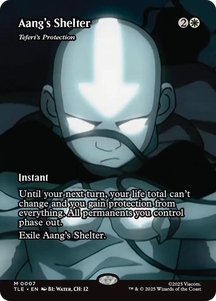 Aang's Shelter - Teferi's Protection (Borderless) (7) [Avatar: The Last Airbender: Eternal-Legal]