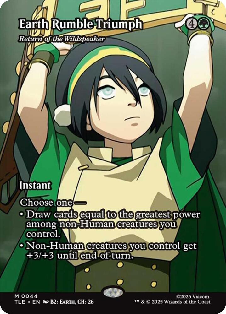 Earth Rumble Triumph - Return of the Wildspeaker (Borderless) (44) [Avatar: The Last Airbender: Eternal-Legal]