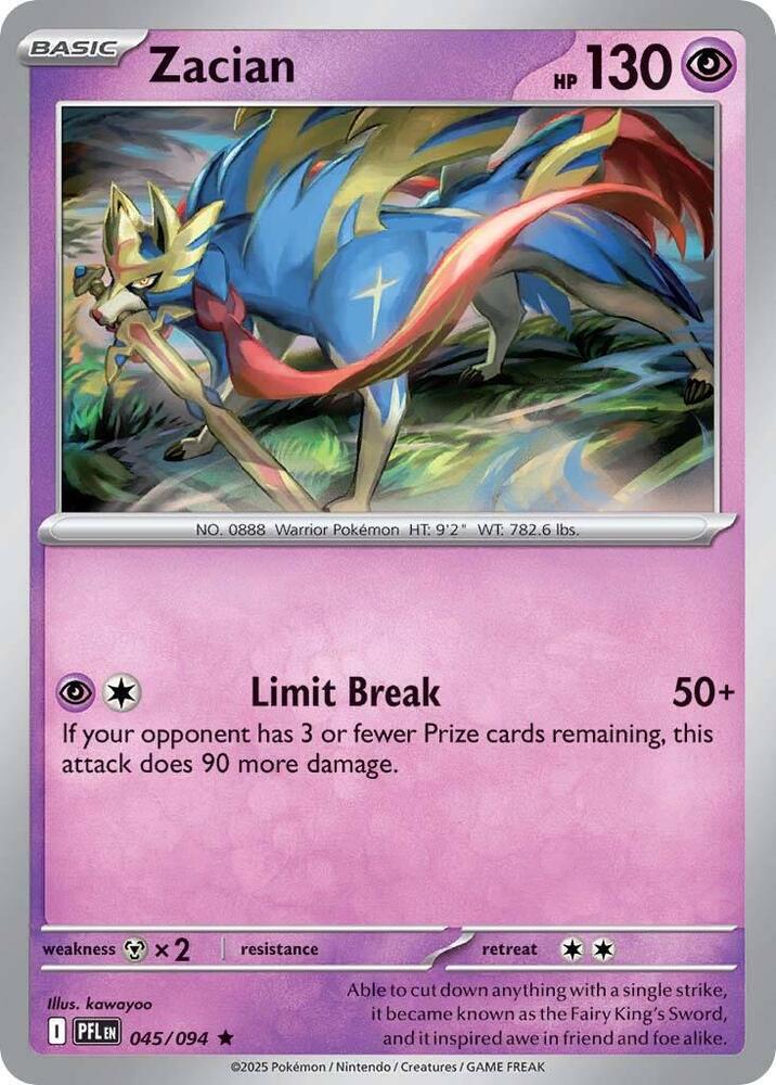 Zacian - 045/094 [ME02: Phantasmal Flames]