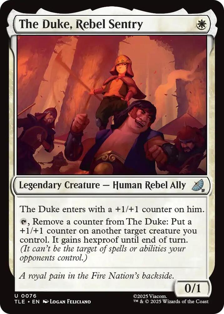 The Duke, Rebel Sentry (76) [Avatar: The Last Airbender: Eternal-Legal]