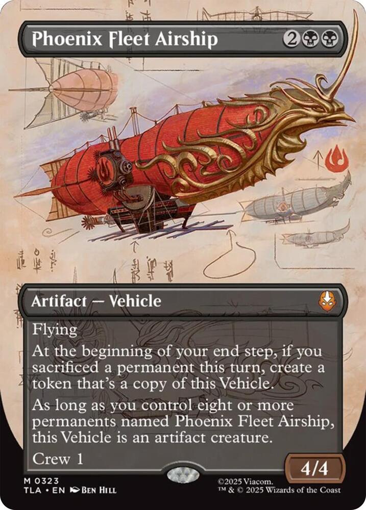 Phoenix Fleet Airship (Borderless) (323) [Avatar: The Last Airbender]