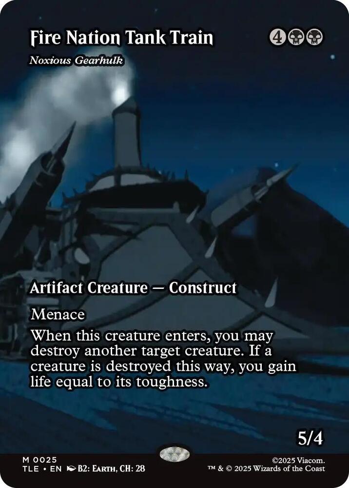 Fire Nation Tank Train - Noxious Gearhulk (Borderless) (25) [Avatar: The Last Airbender: Eternal-Legal]