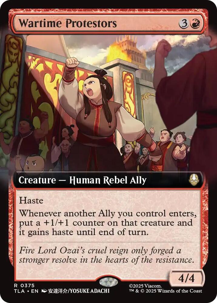 Wartime Protestors (Extended Art) (375) [Avatar: The Last Airbender]