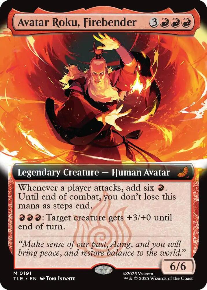 Avatar Roku, Firebender (Extended Art) (191) [Avatar: The Last Airbender: Eternal-Legal]