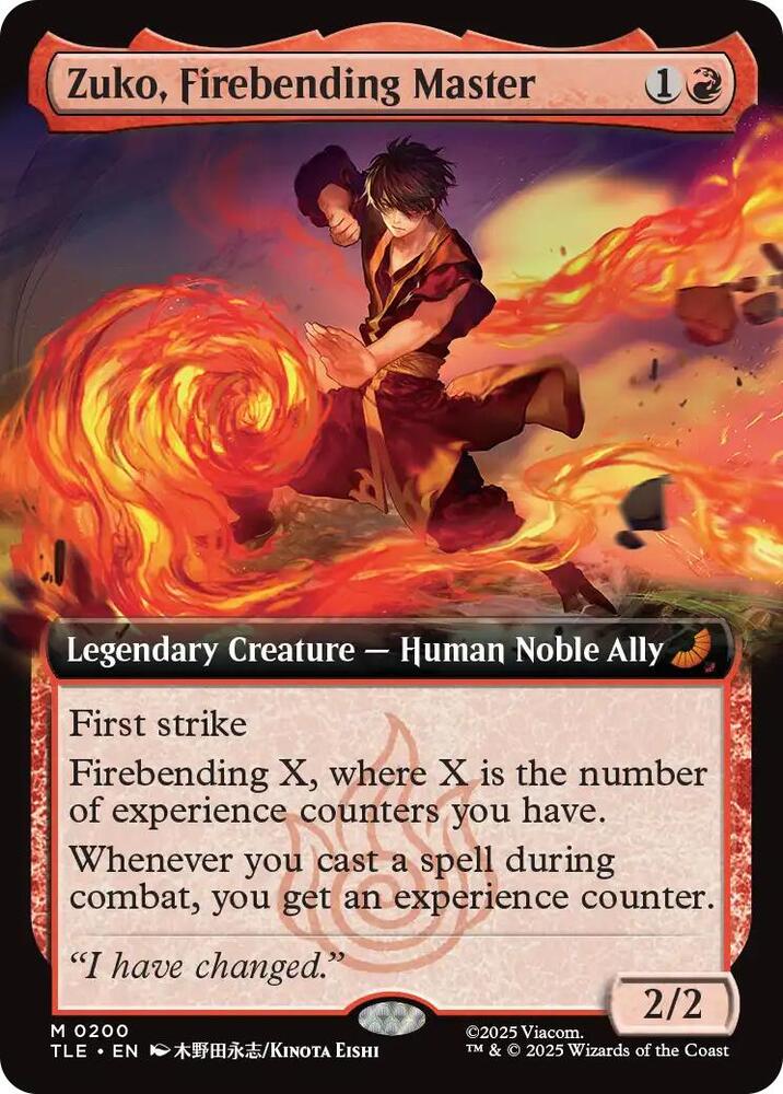 Zuko, Firebending Master (Extended Art) (200) [Avatar: The Last Airbender: Eternal-Legal]