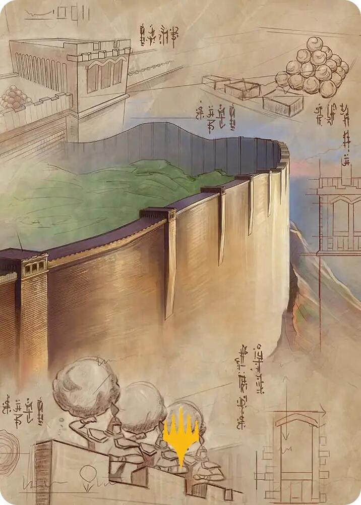 The Walls of Ba Sing Se Art Card (Gold-Stamped Planeswalker Symbol) (38) [Avatar: The Last Airbender Art Series]