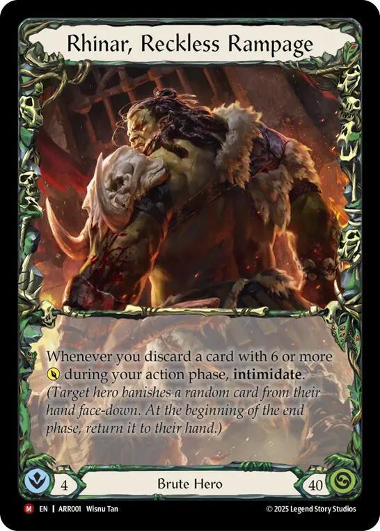 Rhinar, Reckless Rampage (ARR001) [Armory Deck: Rhinar]
