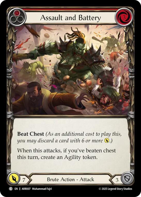Assault and Battery (Red) (ARR007) [Armory Deck: Rhinar]
