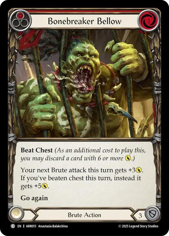 Bonebreaker Bellow (Red) (ARR015) [Armory Deck: Rhinar]