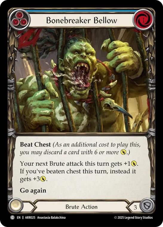 Bonebreaker Bellow (Blue) (ARR025) [Armory Deck: Rhinar]