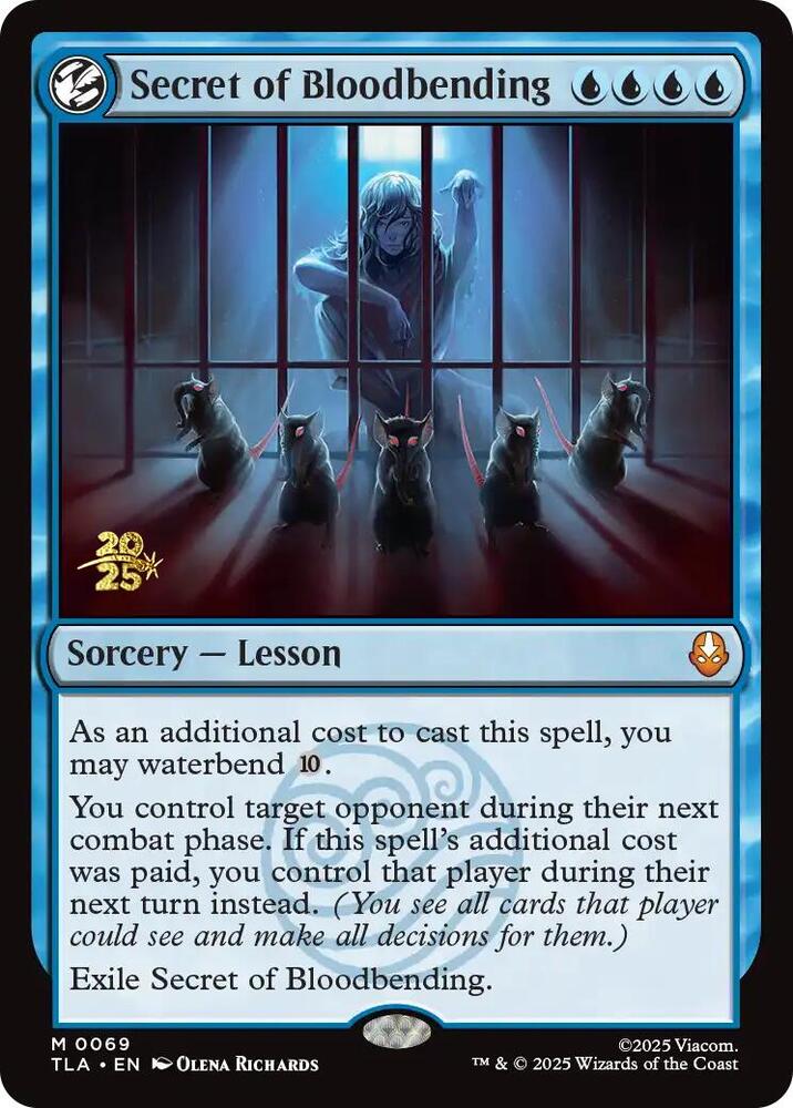 Secret of Bloodbending (69) [Prerelease Cards]