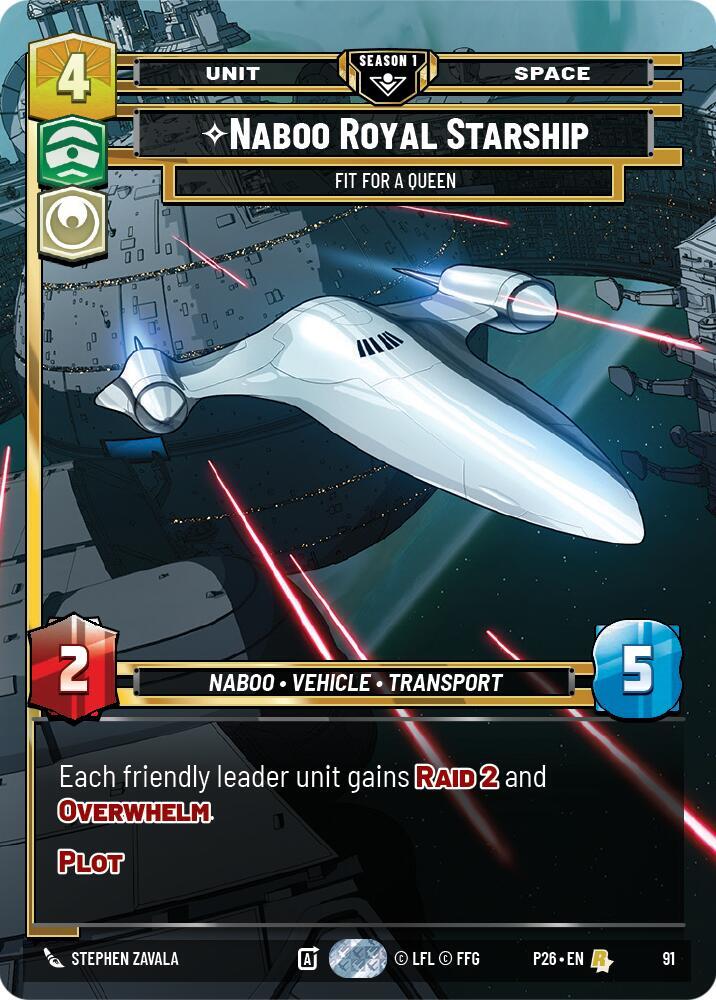 Naboo Royal Starship - Fit For A Queen (91) [Sector and Regional Promos: Season 1]
