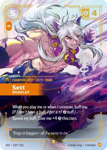 Sett - Brawler (Signature) (232*/221) [Spiritforged]