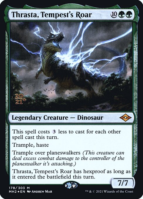 Thrasta, Tempest's Roar (178s) [Modern Horizons 2 Promos]