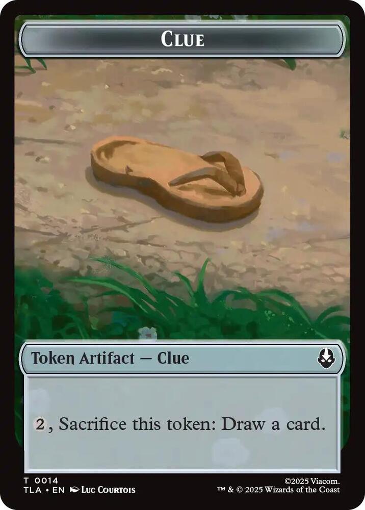 Clue (0014) // Copy (0002) Double-Sided Token (14 // 2) [Avatar: The Last Airbender]