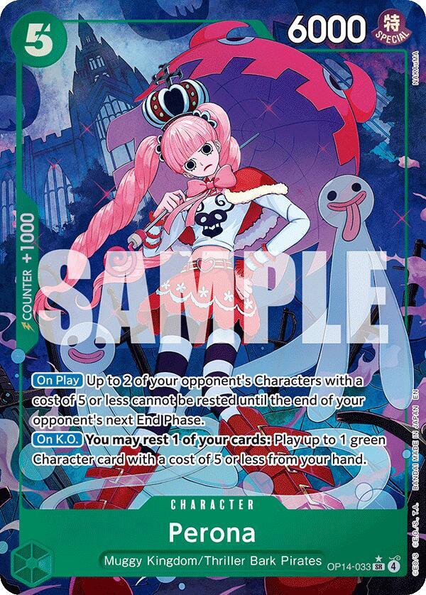 Perona - OP14-033 (Alternate Art) [The Azure Sea's Seven]