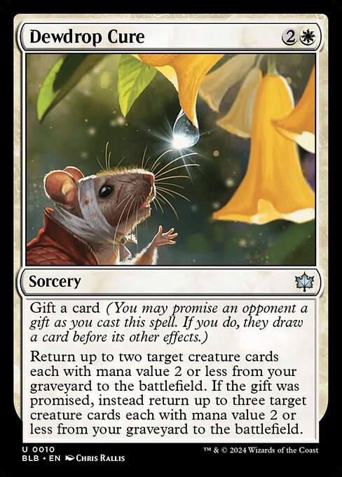 Dewdrop Cure (10) [Bloomburrow]