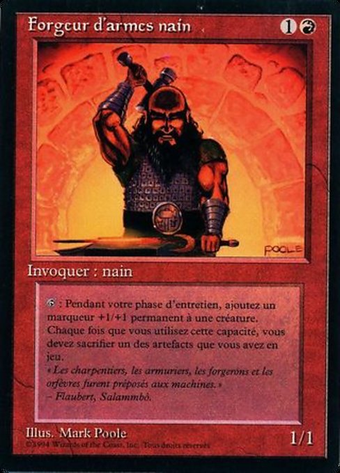 Dwarven Weaponsmith (145) [Foreign Black Border]