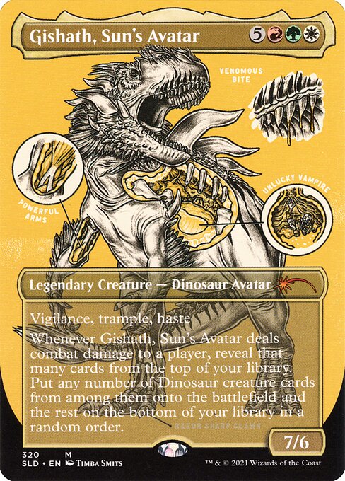 Gishath, Sun's Avatar (320) [Secret Lair Drop] [Borderless]