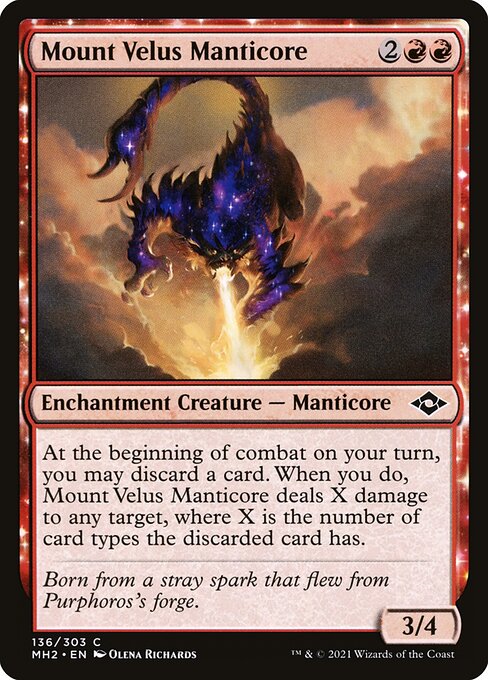 Mount Velus Manticore (136) [Modern Horizons 2]