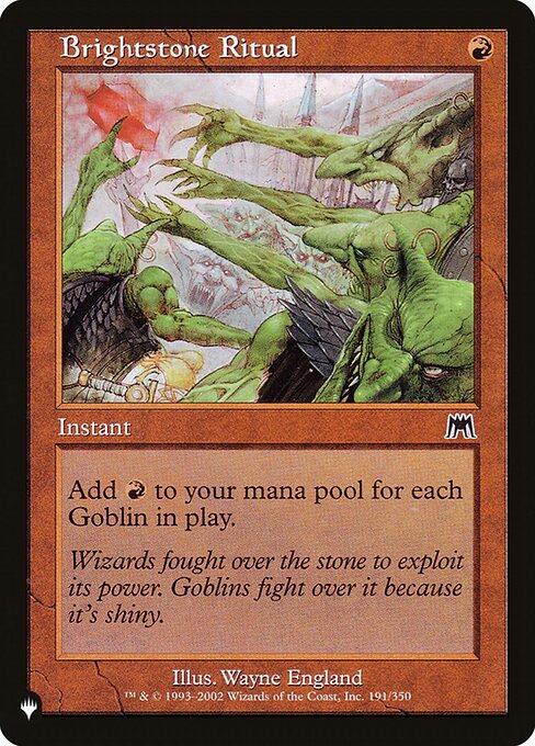 Brightstone Ritual (ONS-191) [The List]
