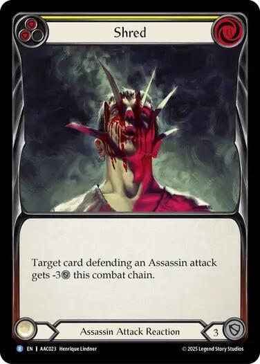 Shred (Yellow) (AAC023) [Armory Deck: Arakni]