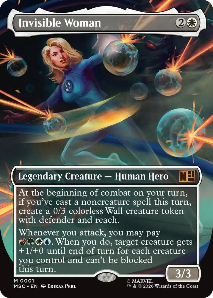 Invisible Woman (Borderless) (1) [Marvel Super Heroes Commander]