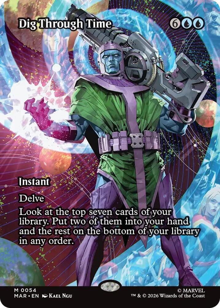 Dig Through Time (Borderless) (54) [Marvel Universe Eternal-Legal]