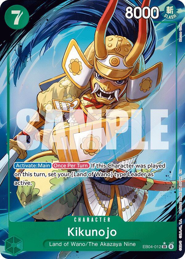 Kikunojo - EB04-012 (Alternate Art) [The Azure Sea's Seven]