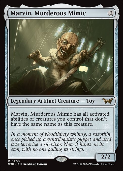 Marvin, Murderous Mimic (253) [Duskmourn: House of Horror]