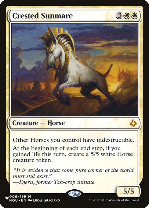 Crested Sunmare (HOU-6) [The List]