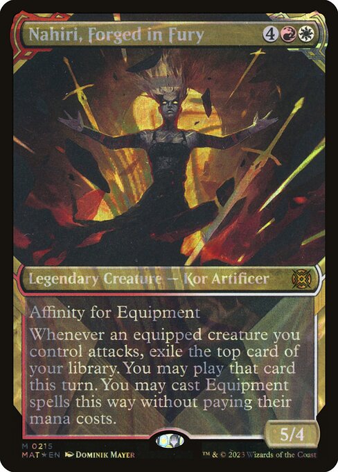 Nahiri, Forged in Fury (215) [March of the Machine: The Aftermath] [Showcase]
