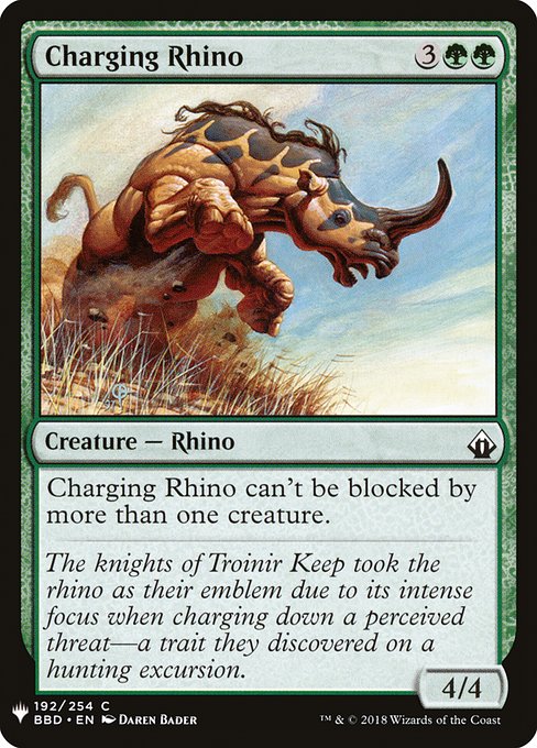 Charging Rhino (BBD-192) [The List]