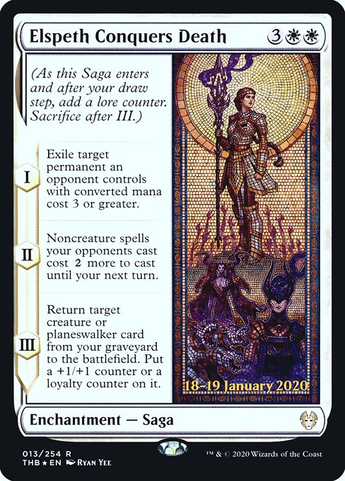 Elspeth Conquers Death (13s) [Theros Beyond Death Promos]