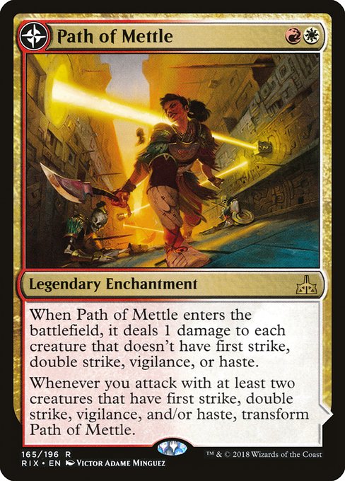 Path of Mettle // Metzali, Tower of Triumph (165) [Rivals of Ixalan]