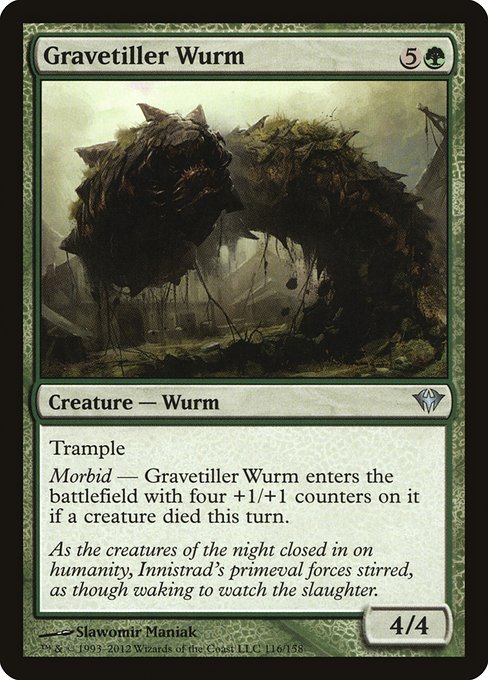 Gravetiller Wurm (116) [Dark Ascension]