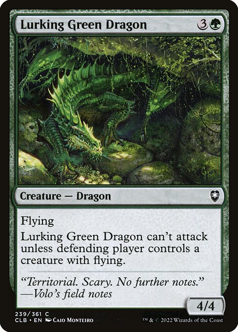 Lurking Green Dragon (239) [Commander Legends: Battle for Baldur's Gate]