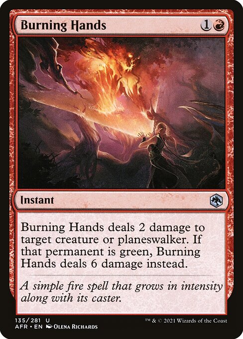 Burning Hands (135) [Adventures in the Forgotten Realms]