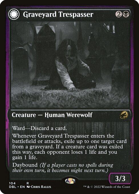 Graveyard Trespasser // Graveyard Glutton (104) [Innistrad: Double Feature]