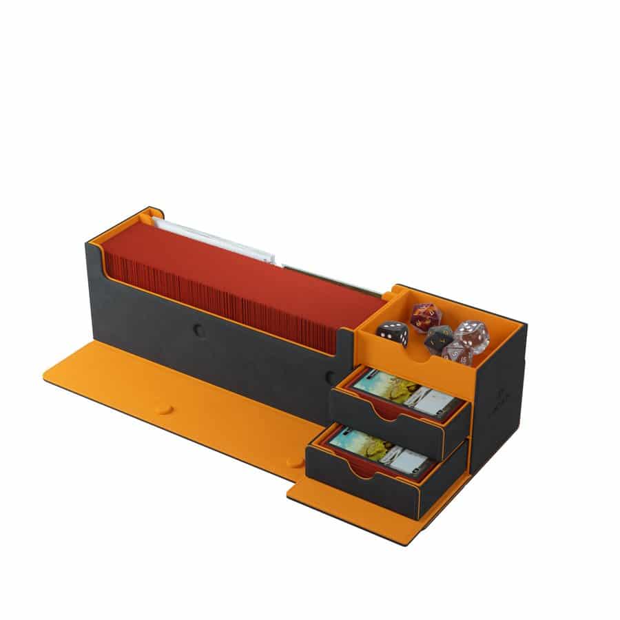 Gamegenic Cards Lair 400+ Exclusive Black and Orange Deck Box image 2