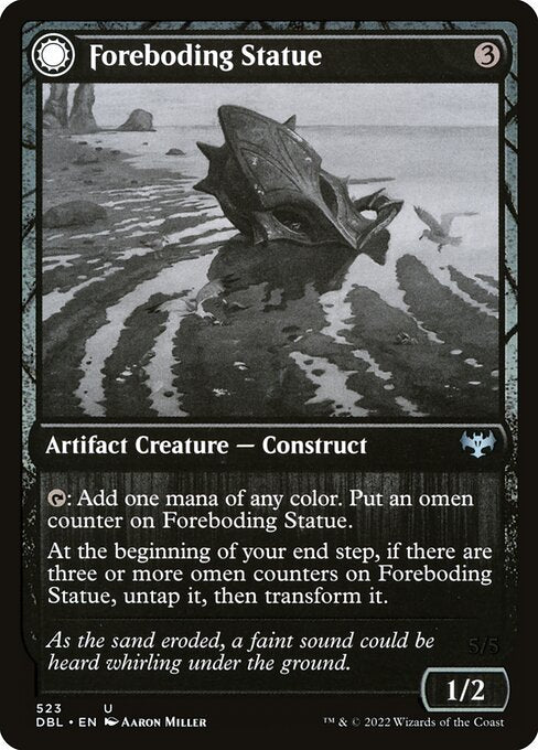 Foreboding Statue // Forsaken Thresher (523) [Innistrad: Double Feature]