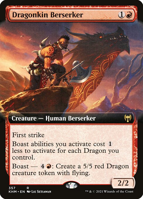 Dragonkin Berserker (357) [Kaldheim] [Extended Art]