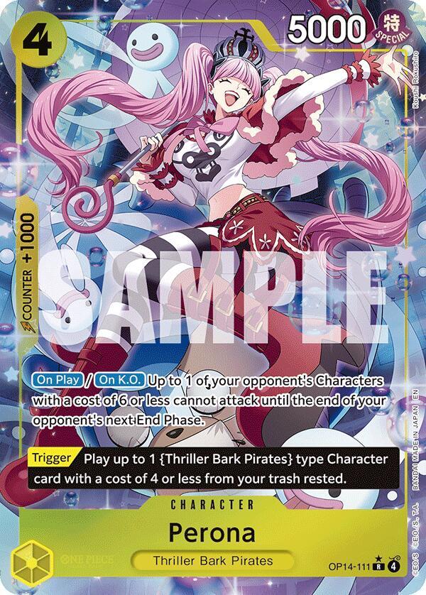 Perona - OP14-111 (Alternate Art) [The Azure Sea's Seven]