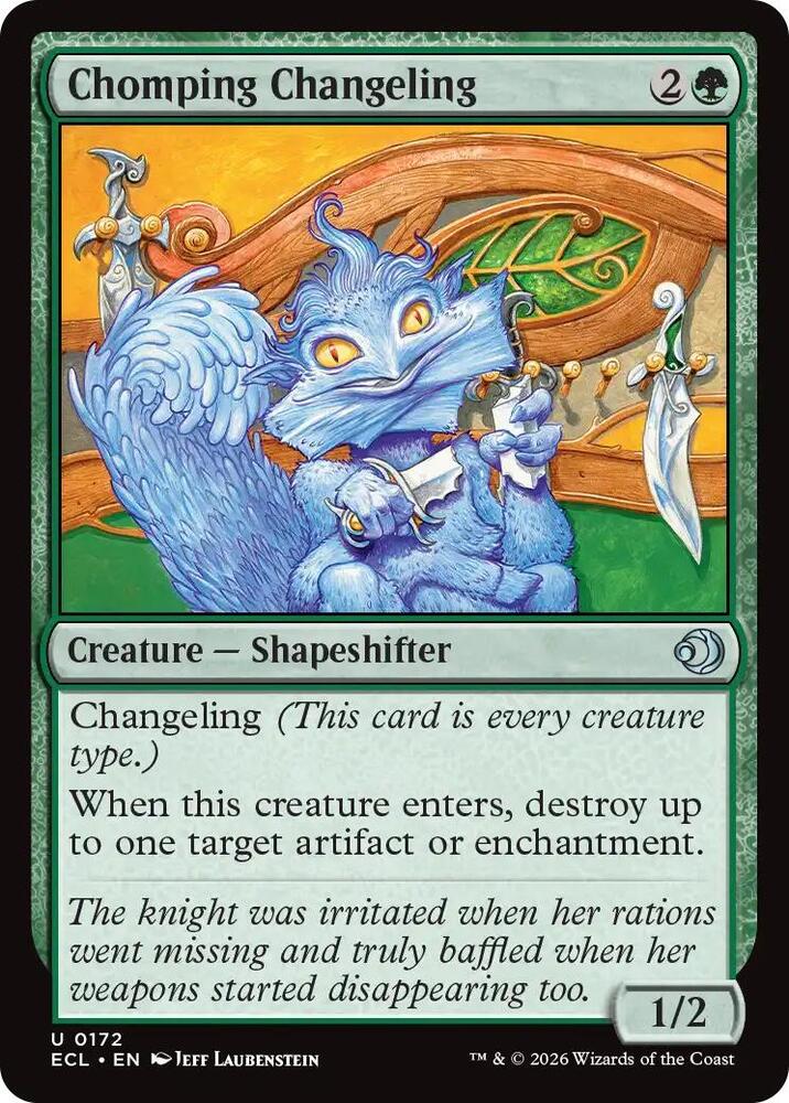 Chomping Changeling (172) [Lorwyn Eclipsed]
