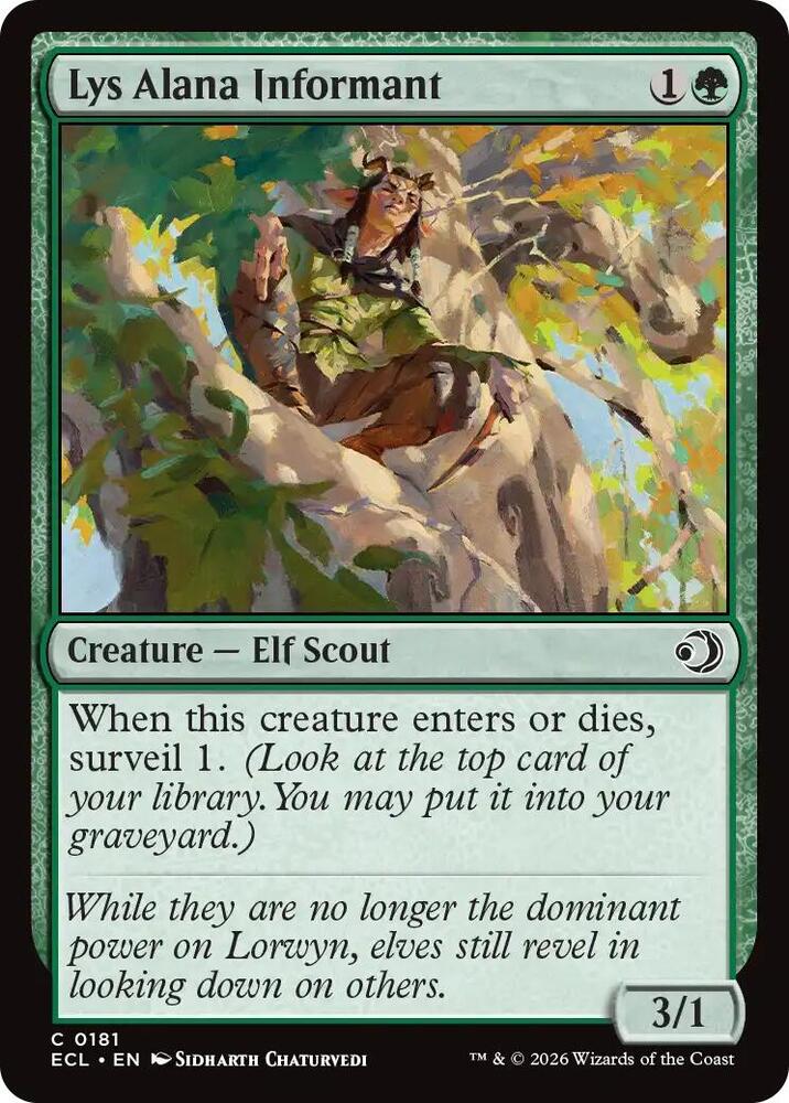 Lys Alana Informant (181) [Lorwyn Eclipsed]