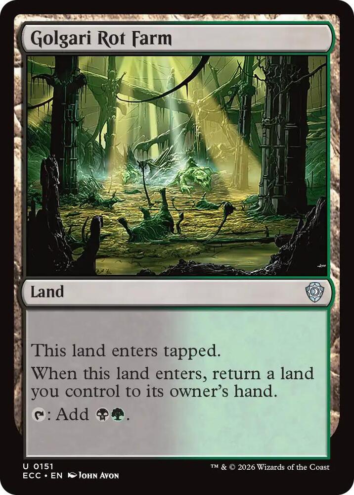 Golgari Rot Farm (151) [Lorwyn Eclipsed Commander]