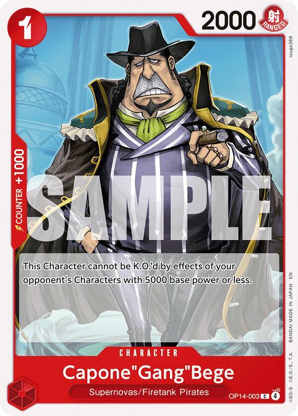 Capone"Gang"Bege (OP14-003) [The Azure Sea's Seven]