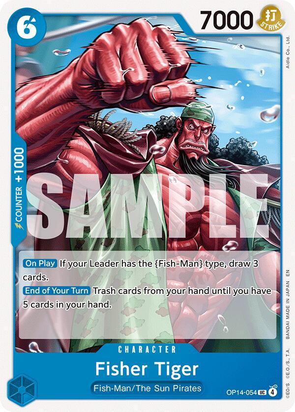 Fisher Tiger (OP14-054) [The Azure Sea's Seven]