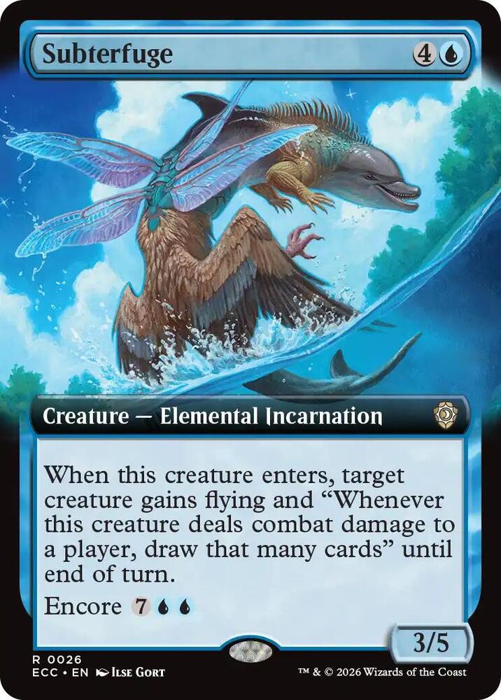 Subterfuge (Extended Art) (26) [Lorwyn Eclipsed Commander]