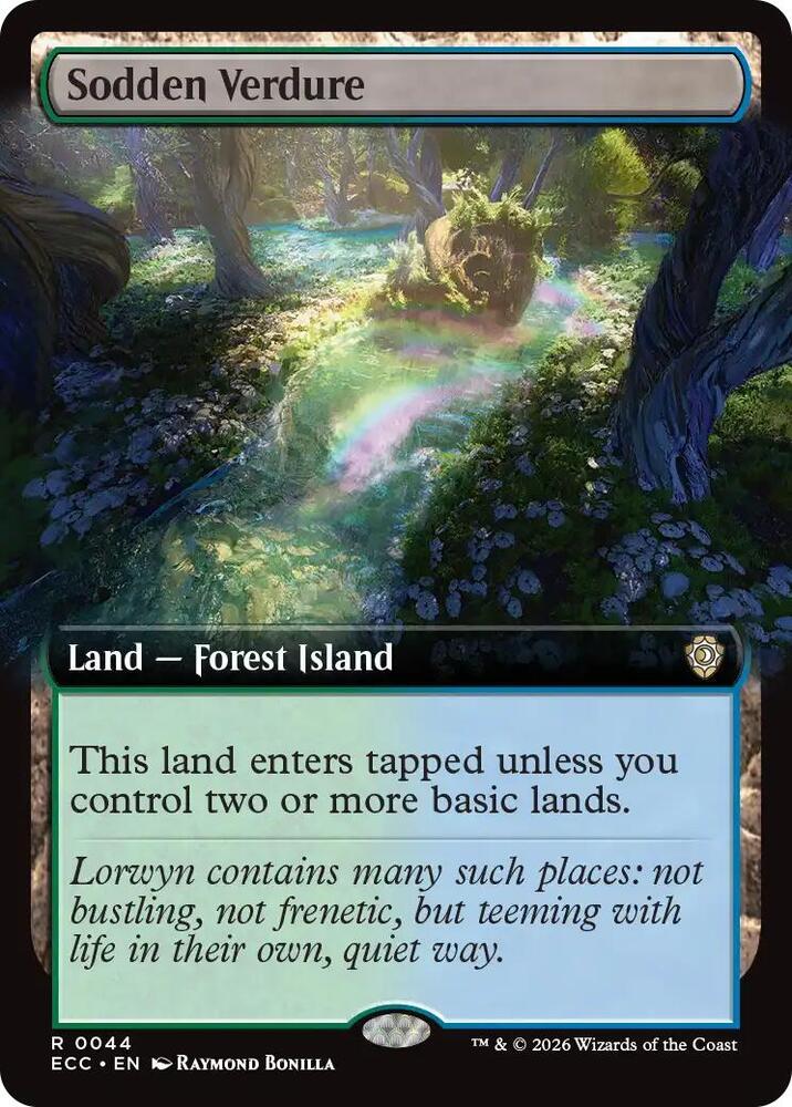 Sodden Verdure (Extended Art) (44) [Lorwyn Eclipsed Commander]